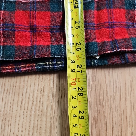 VTG Pendleton Board Shirt Mens Large Maclean Tartan Plaid Virgin Wool USA 70s - Picture 10 of 13